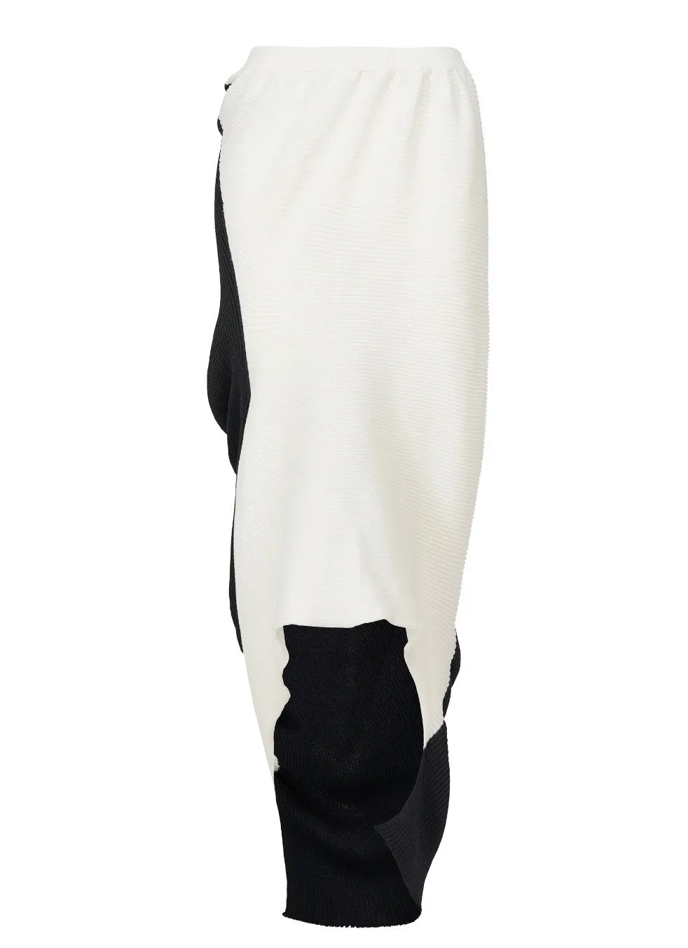 Aerate Skirt in Dark Navy & White by Issey Miyake