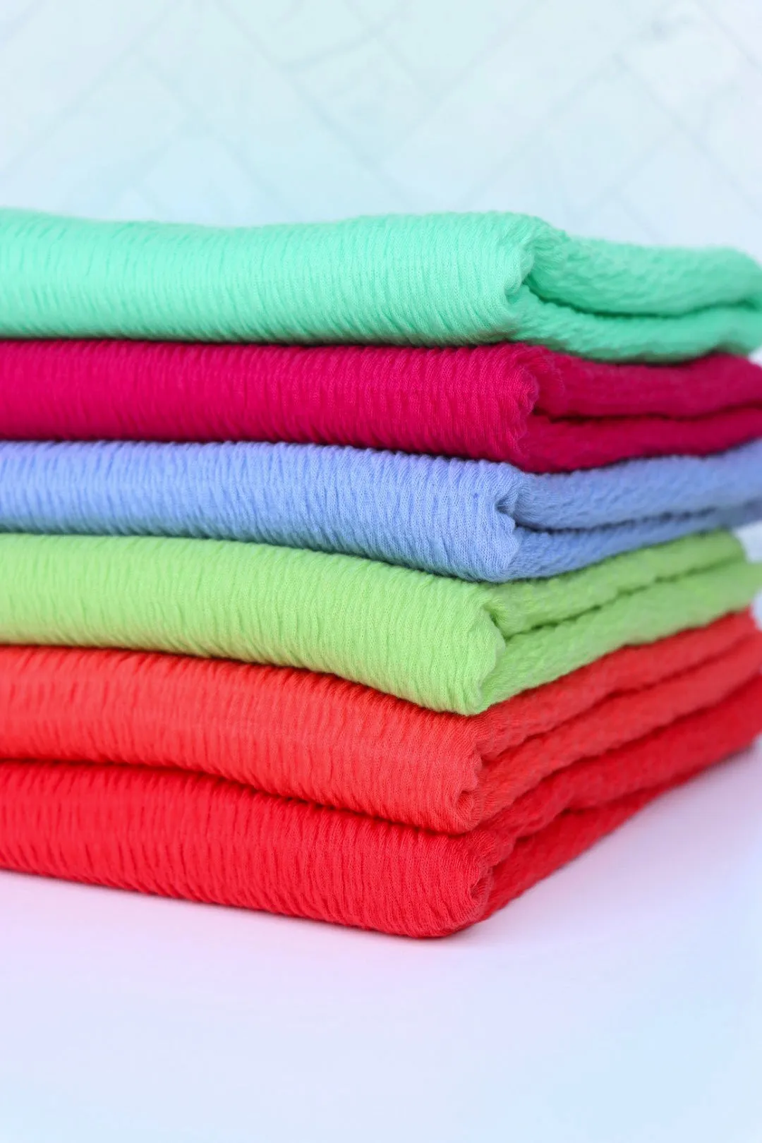 Apple Smocked Jersey Knit
