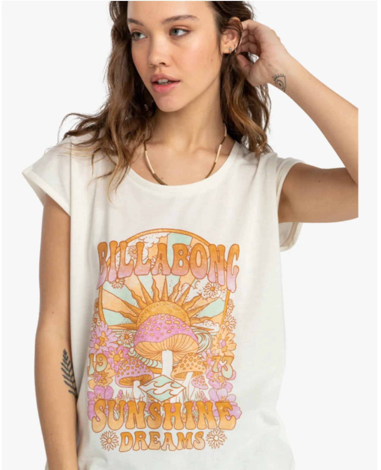 Billabong All Night - Cap Sleeve T-Shirt For Women