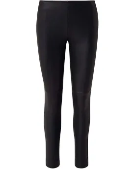 Black Nappa and Jersey Skinny Pant