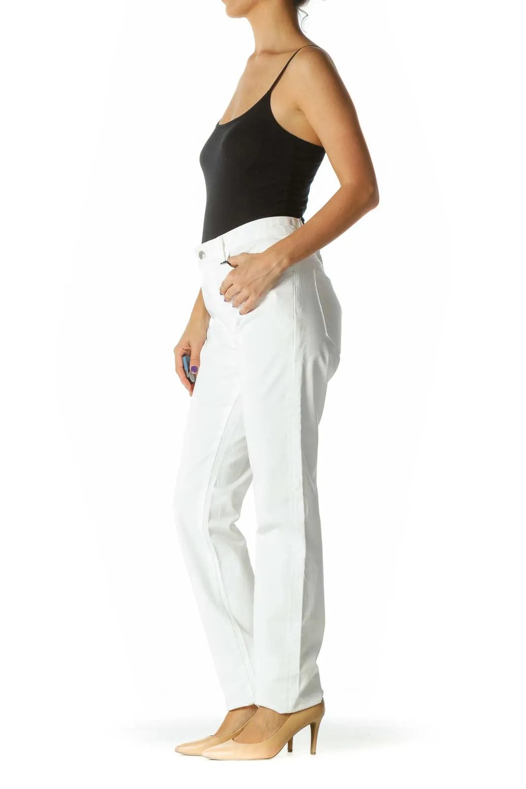 Bright White Stretch Skinny Pants