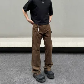 Brown Straight-leg Jeans