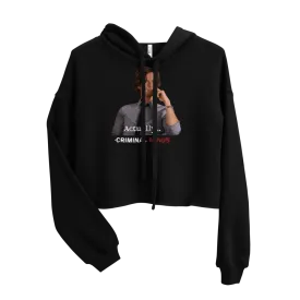 Criminal Minds Spencer Reid Actually... Women's Fleece Crop Hooded Sweatshirt