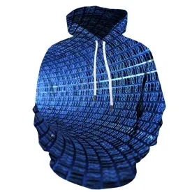 Dizziness Sweatshirts men Digital Hoodie Print Psychedelic Hoody Anime Abstract Hooded Casual