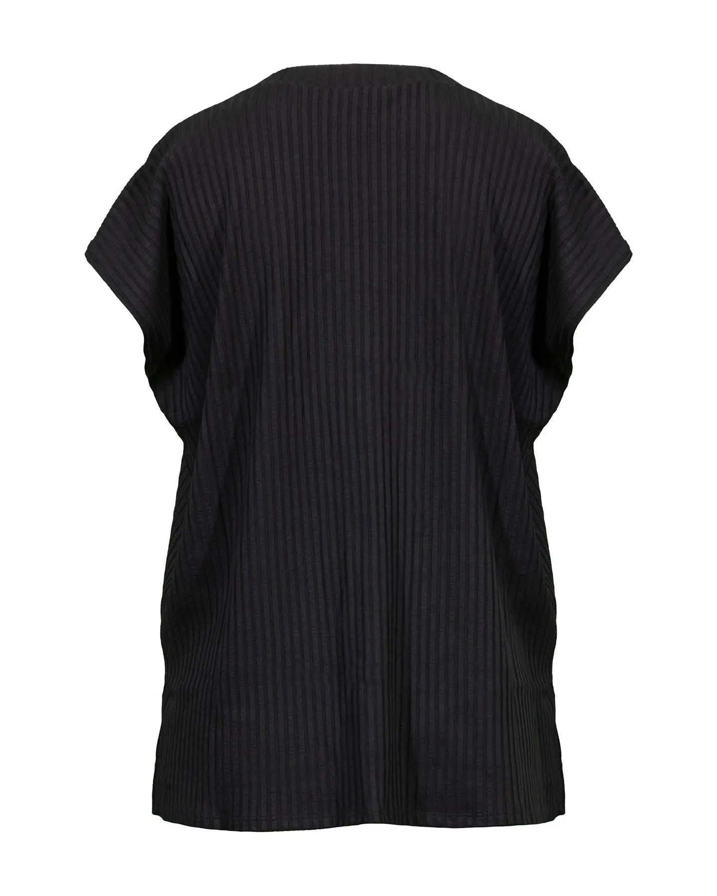 Eileen Fisher Textured Stretch Rib Crew Neck Top