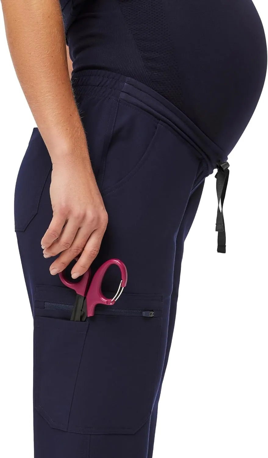FIGS YOLA Skinny Maternity Scrub Pants for Women  11 Pockets, 4-Way Stretch, Anti-Wrinkle Women Scrub Bottoms
