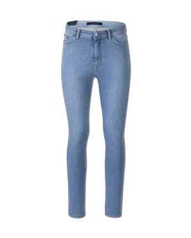 Five-Pocket Mid-Rise Skinny Jeans