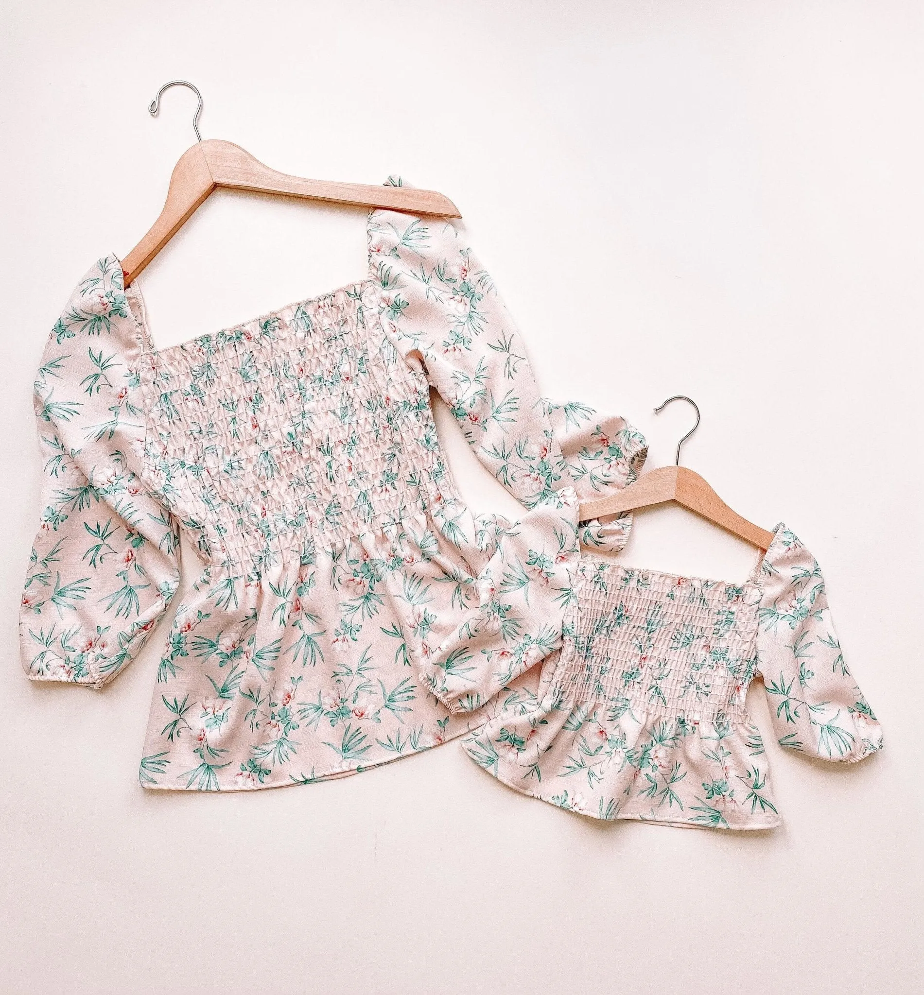 Flora Smocked Mommy and Me Matching Tops