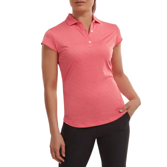 FootJoy Ladies Tonal Stripe Golf Polo Shirt 88458