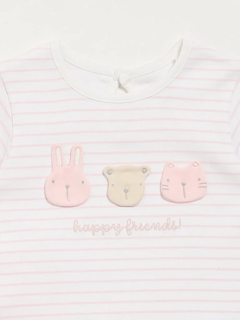 HOP Baby Pink Bunny T-Shirt & Leggings