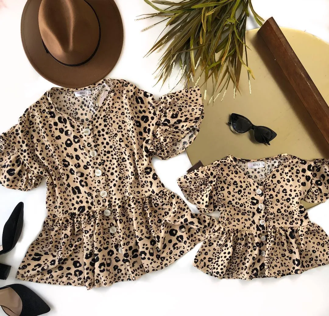 Leopard Print Mommy and Me Tops