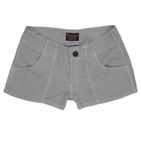 Lightweight Cotton Corduroy 3-Pocket Mili Short - Grey 9051