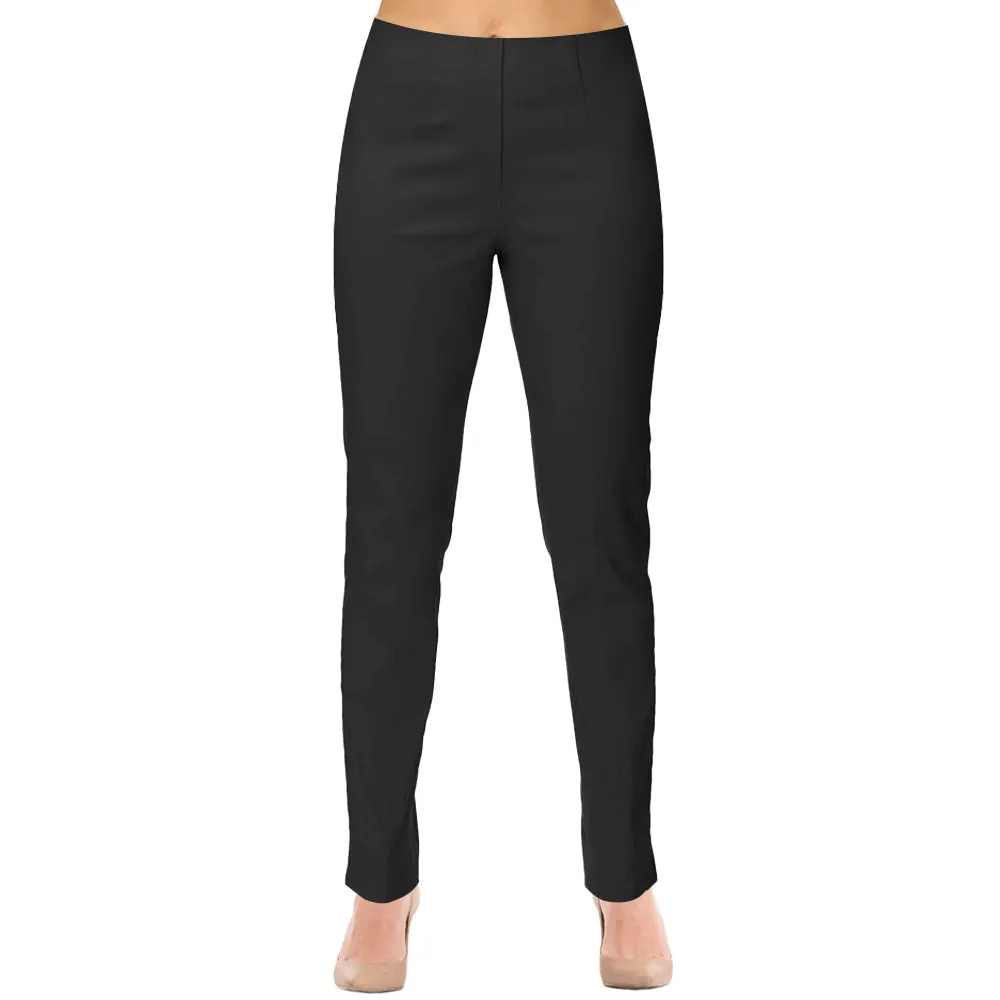 Lior "Lize" Straight Leg Pull-On Pant in Black - LIZE-BLK