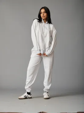 MELANGE MODE FLEECE COORD SET