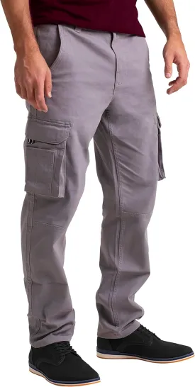Mens Cargo Pants Stretch Flex Heavy Duty 12 Pockets Outdoor Hiking Security Relaxed Fit Wild Work Utility Pants
