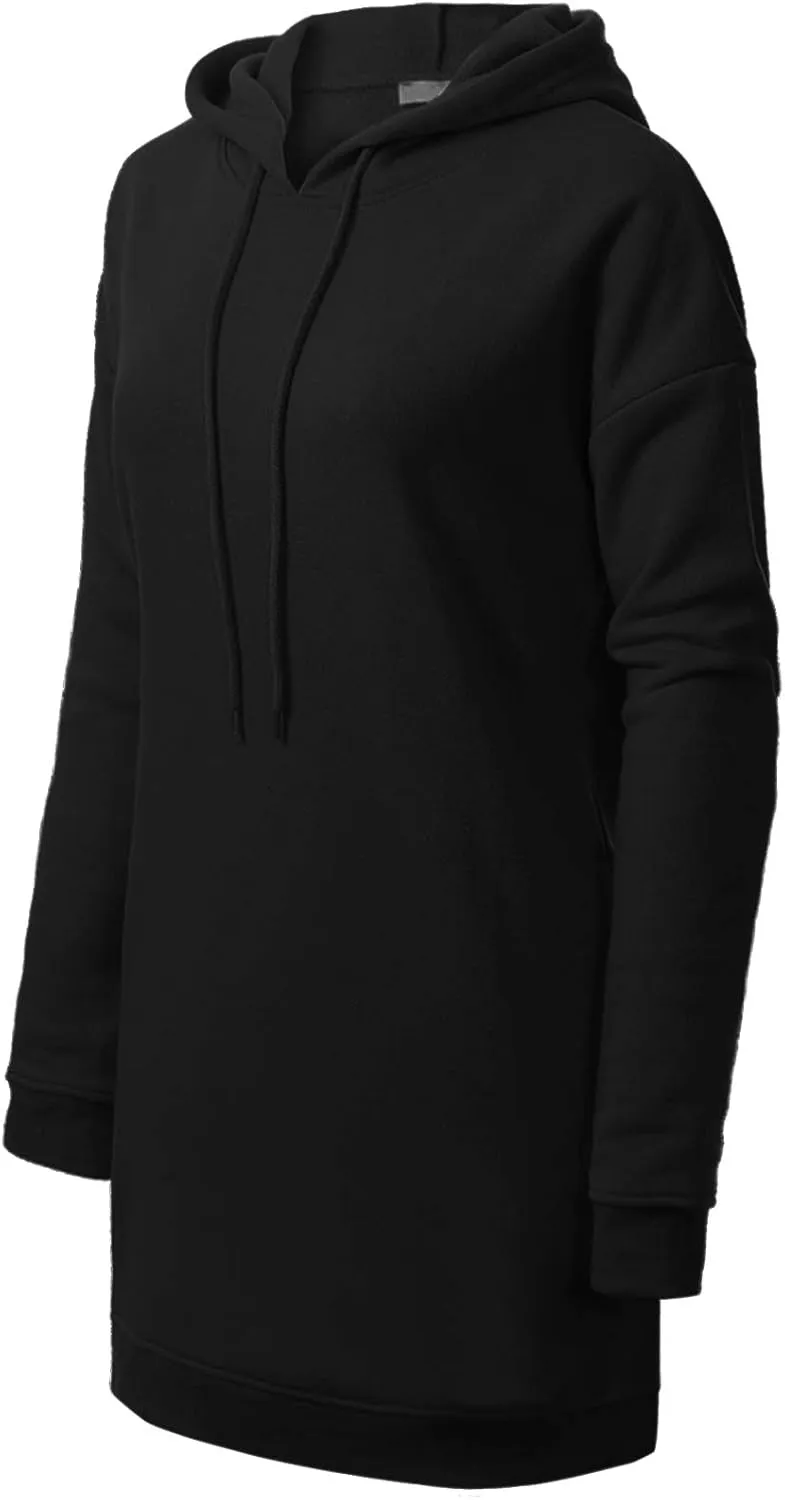MixMatchy Women's Casual Long Sleeve Fleece Hoodie Fall Sweatshirts Hooded Pullover Tunic