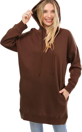 MixMatchy Women's Casual Long Sleeve Fleece Hoodie Fall Sweatshirts Hooded Pullover Tunic