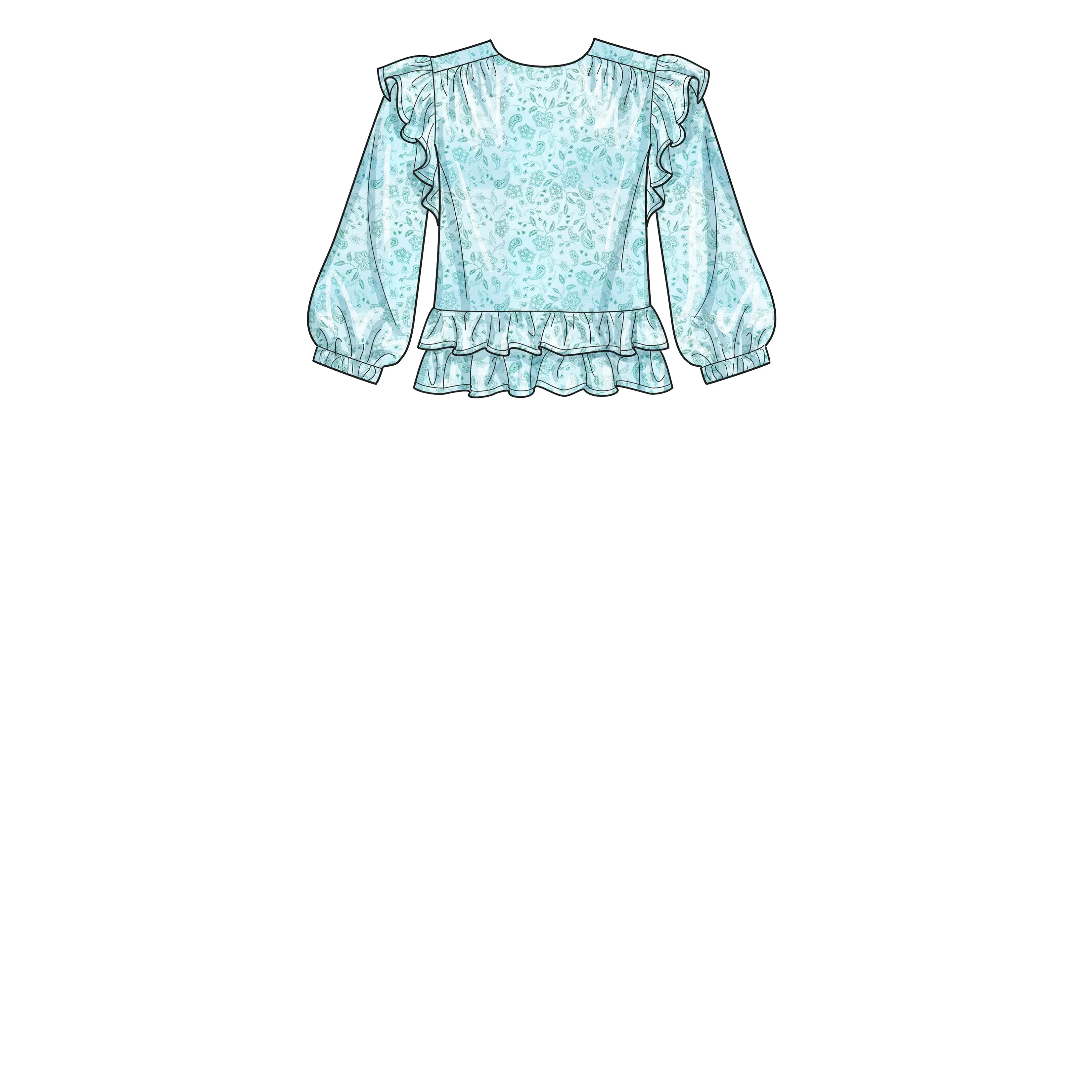 Newlook Pattern 6732 Misses' Tops