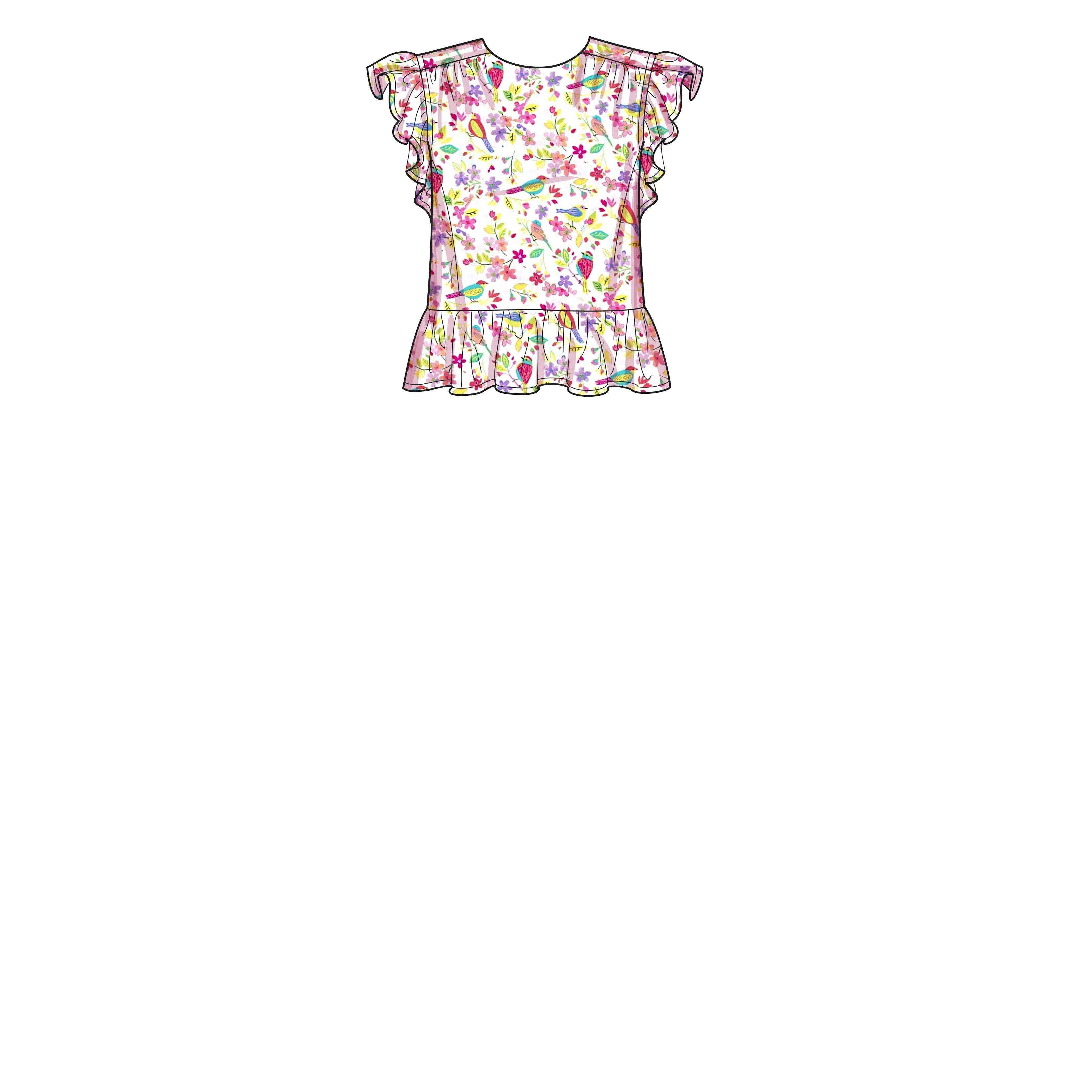 Newlook Pattern 6732 Misses' Tops