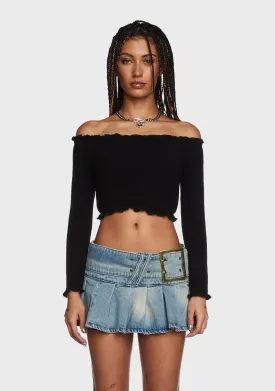 Onyx Strolling Along Crop Top