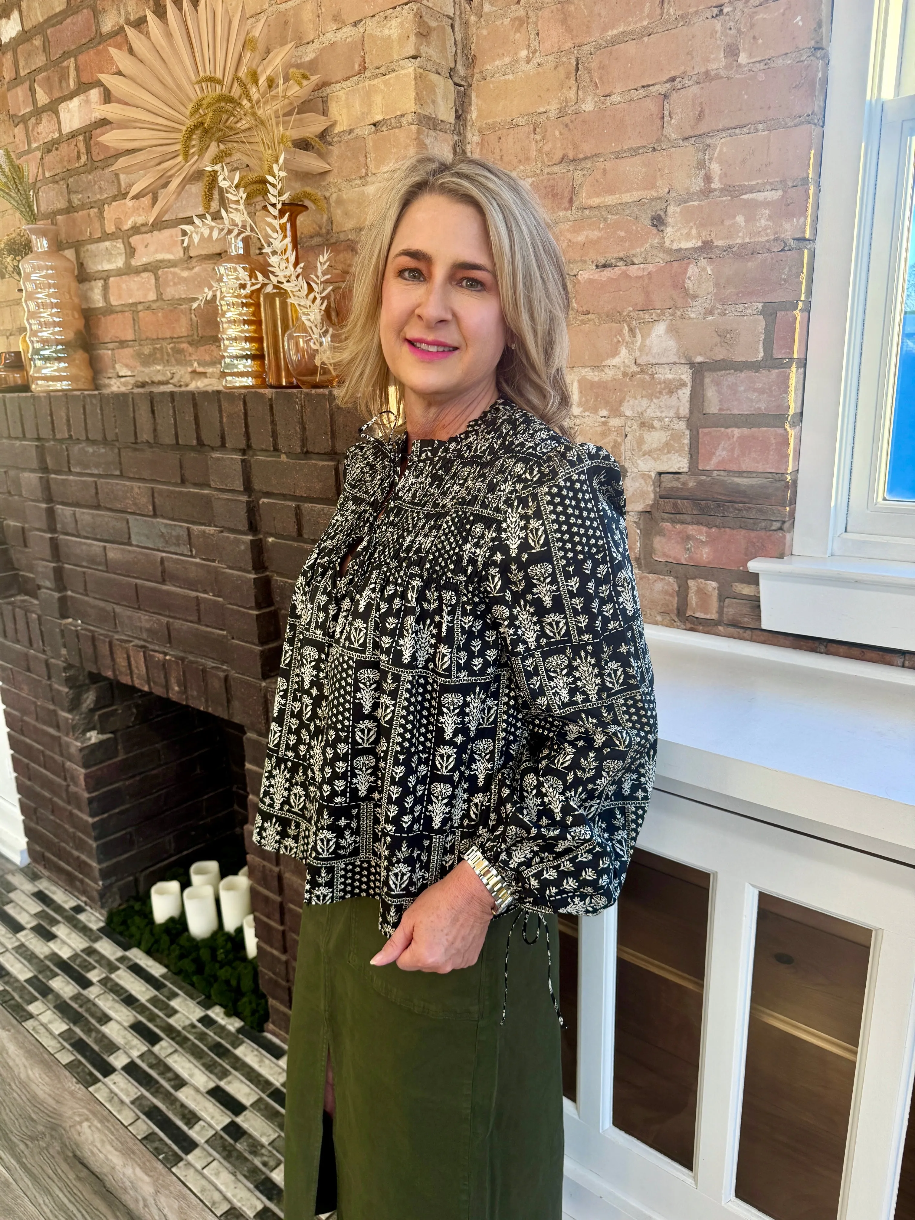Popy Smocked Top