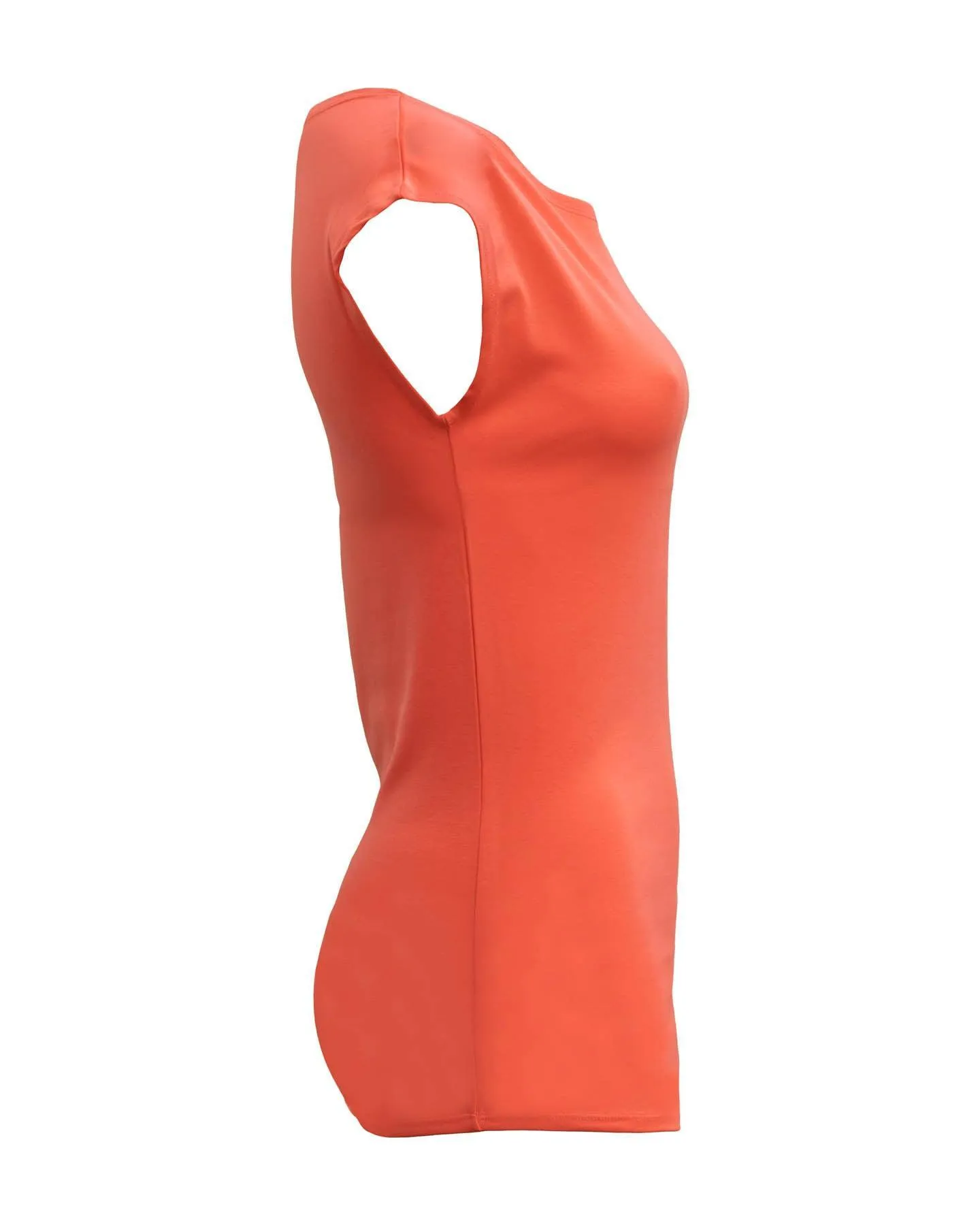 Red Cap Sleeve Tee