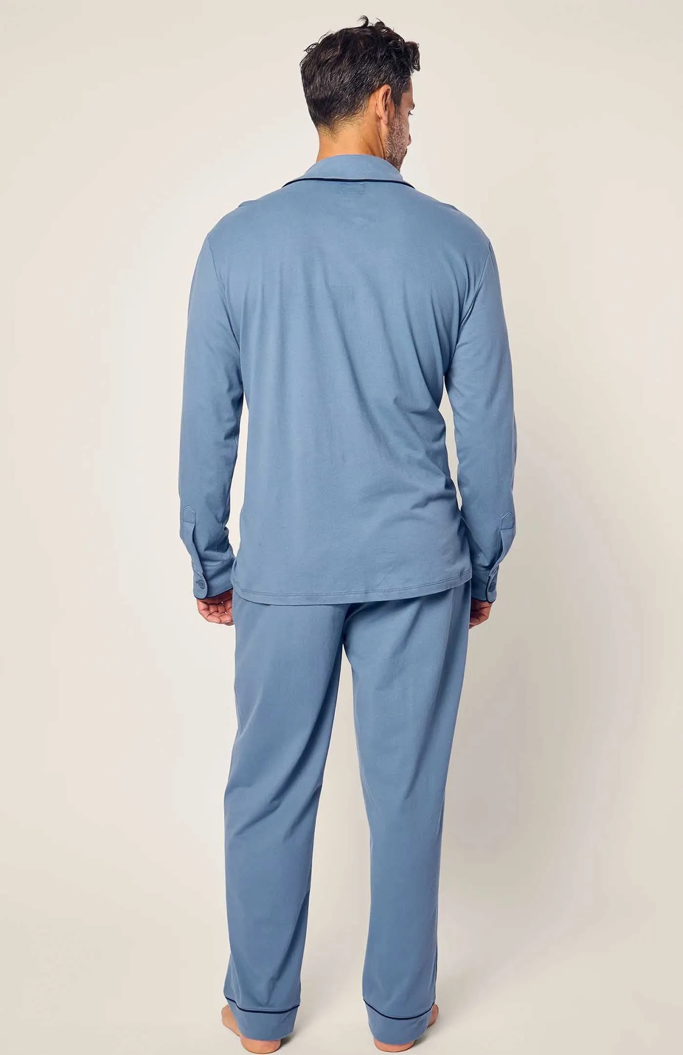 Rest Rebel | Blue Loungewear Set with Black Details | 100% Cotton