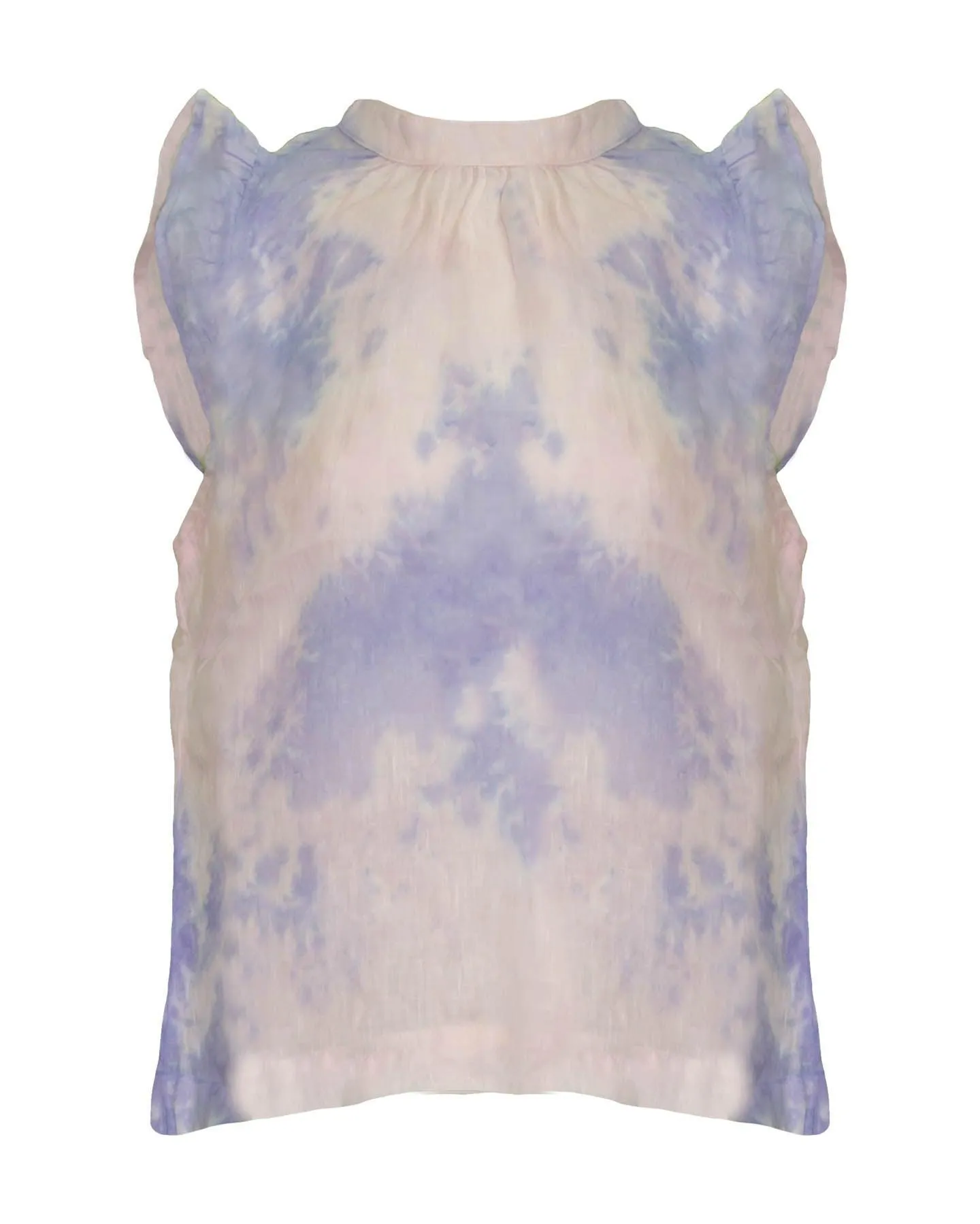 Ruffle Cap Sleeve Blouse