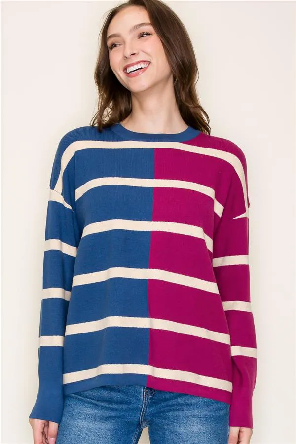 Shades of Fall Contrast Pullovers - 2 Colors! - FINAL SALE