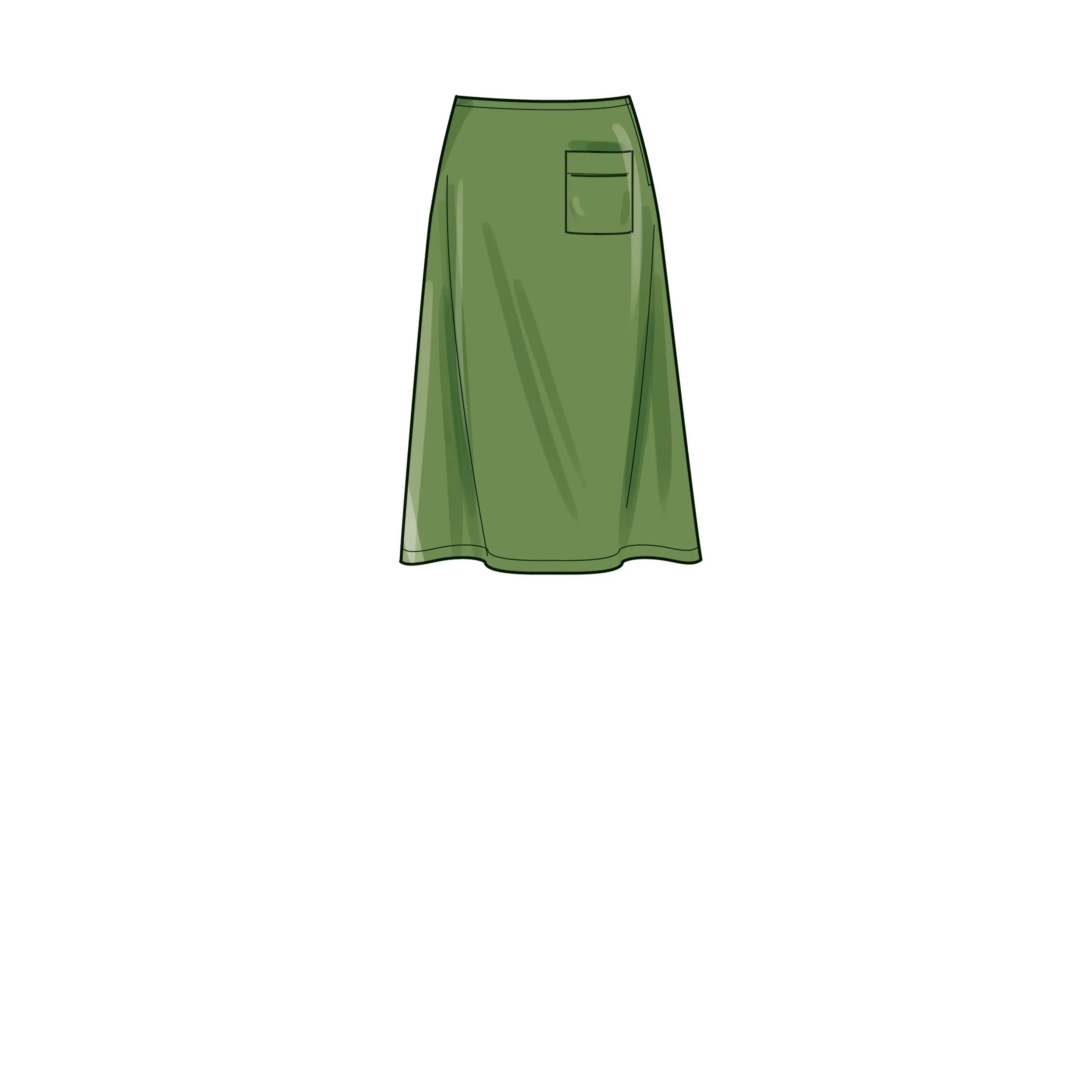 Simplicity Pattern S9648 Misses' Skirts