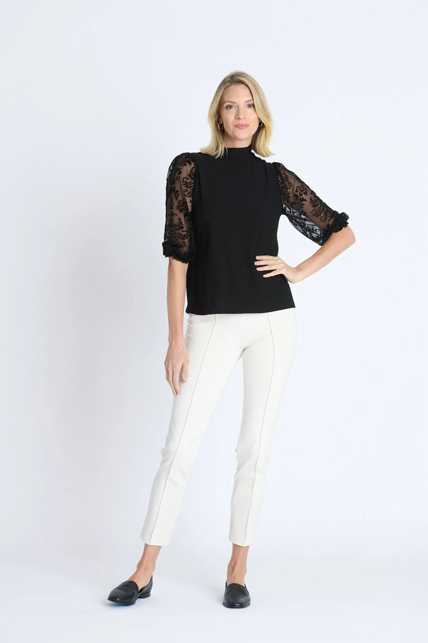 Skinny Ponte Seam Front Pant