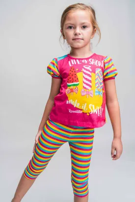 SS21 Rosalita Girls Patten Sweetie Leggings Set