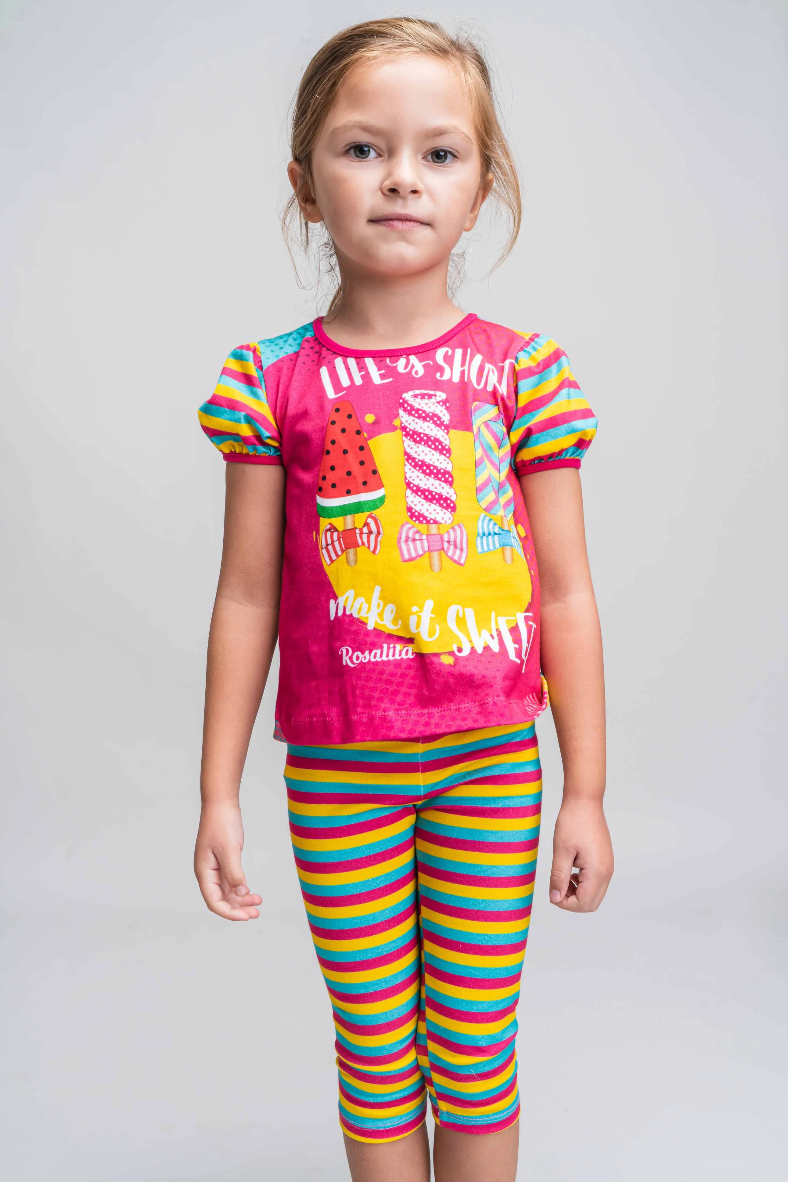 SS21 Rosalita Girls Patten Sweetie Leggings Set