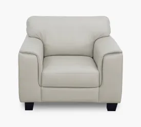 Stetson Platinum Leather Chair