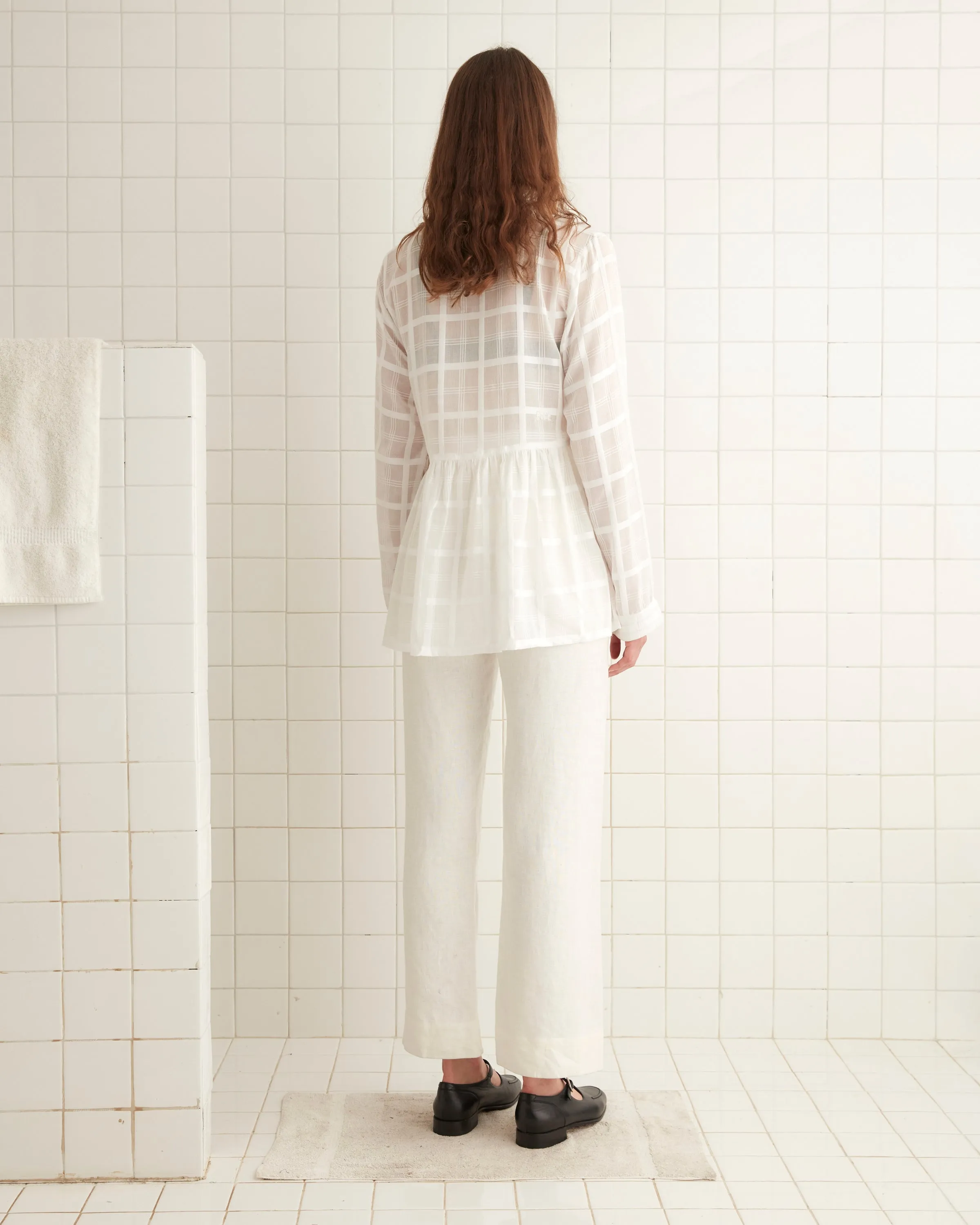 Tonal Plaid Jama Shirt