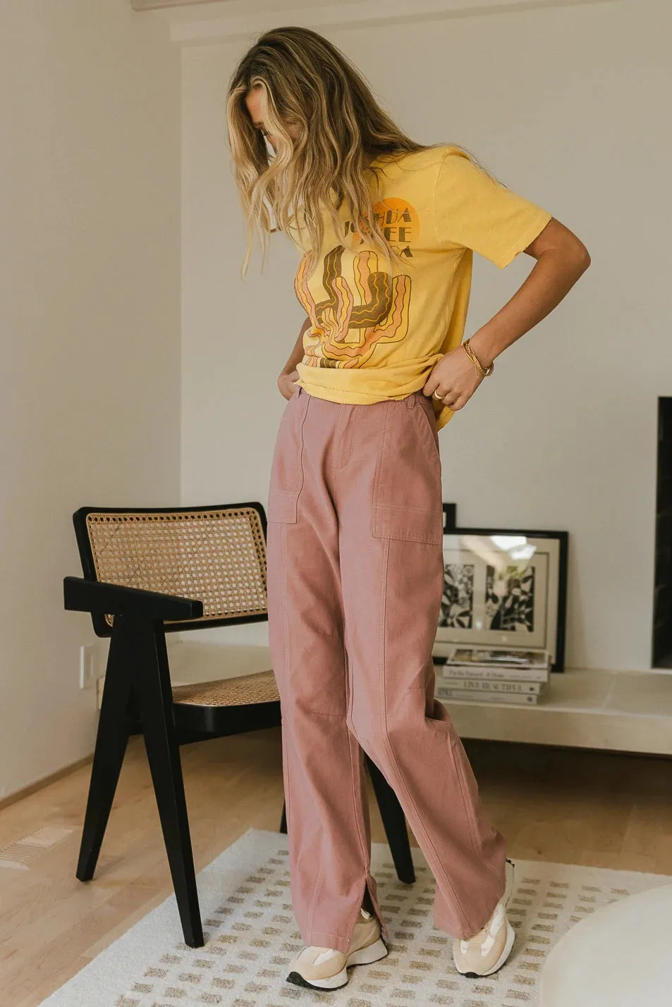 Trinity Straight Leg Pants in Lavender - FINAL SALE