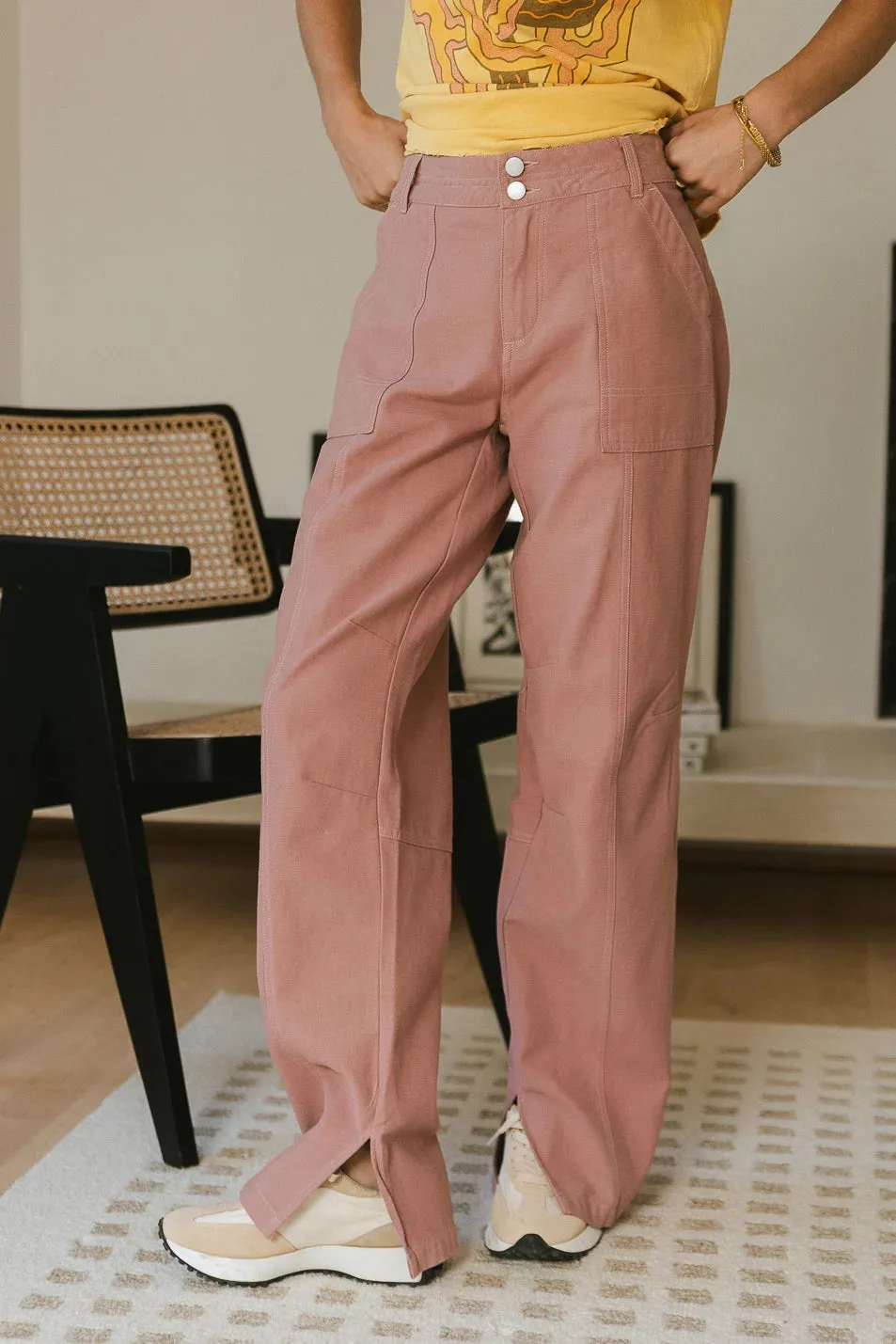 Trinity Straight Leg Pants in Lavender - FINAL SALE
