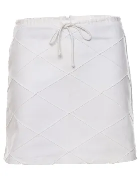 White A-line Skirt - S